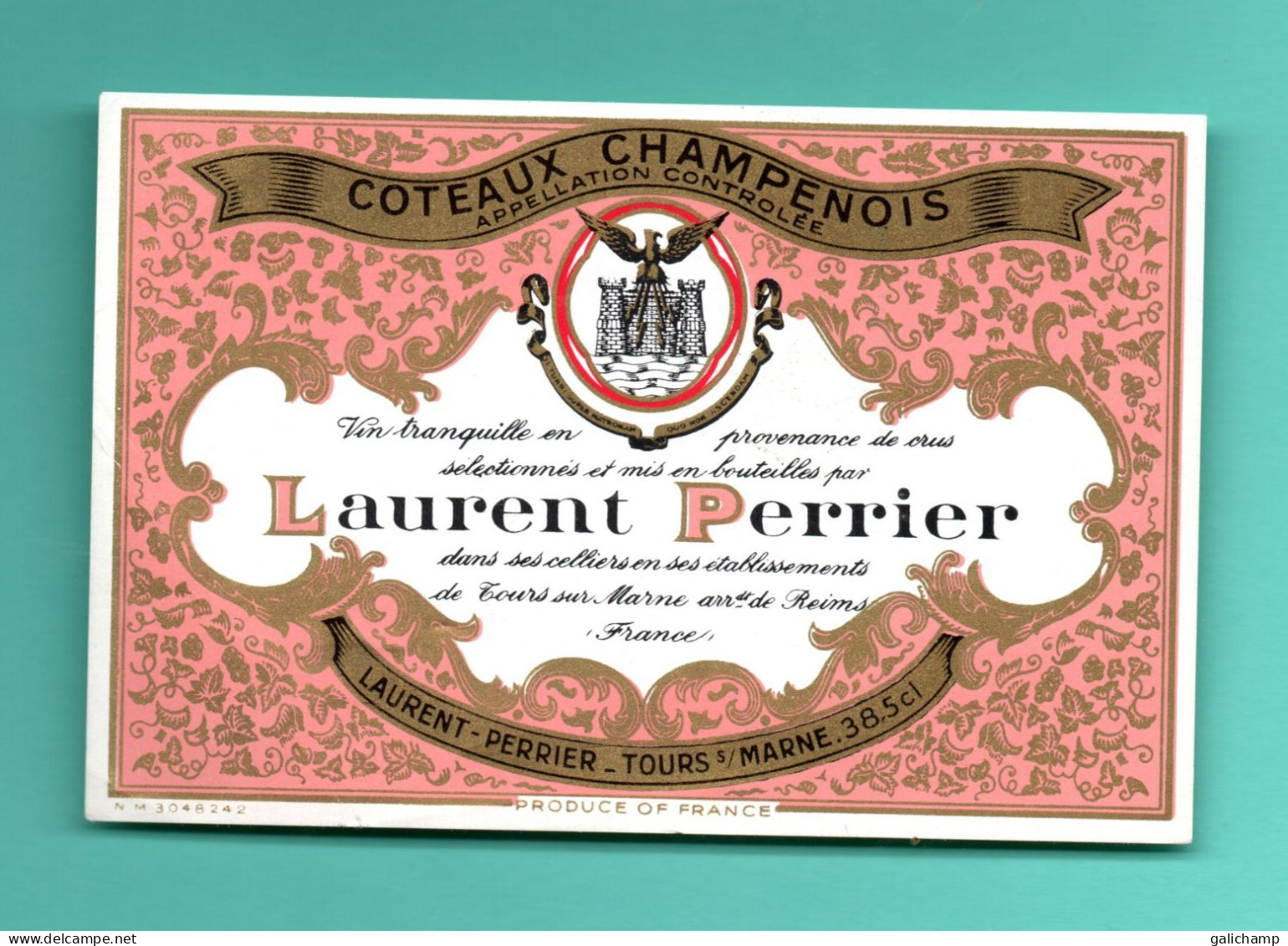 Etiquette De Champagne  " LAURENT-PERRIER  Coteaux Champenois  Ancien - Champagne