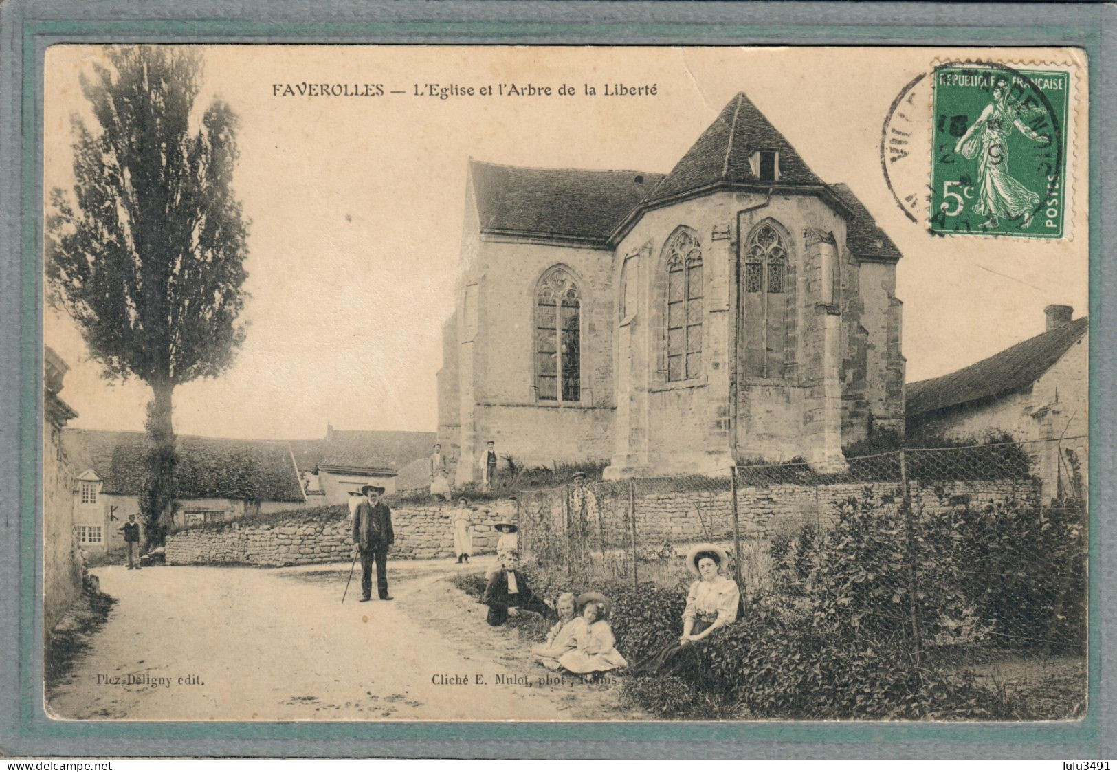 CPA - (51) FAVEROLLES - Thème: ARBRE - L'arbre De La Liberté - 1908 - Other & Unclassified