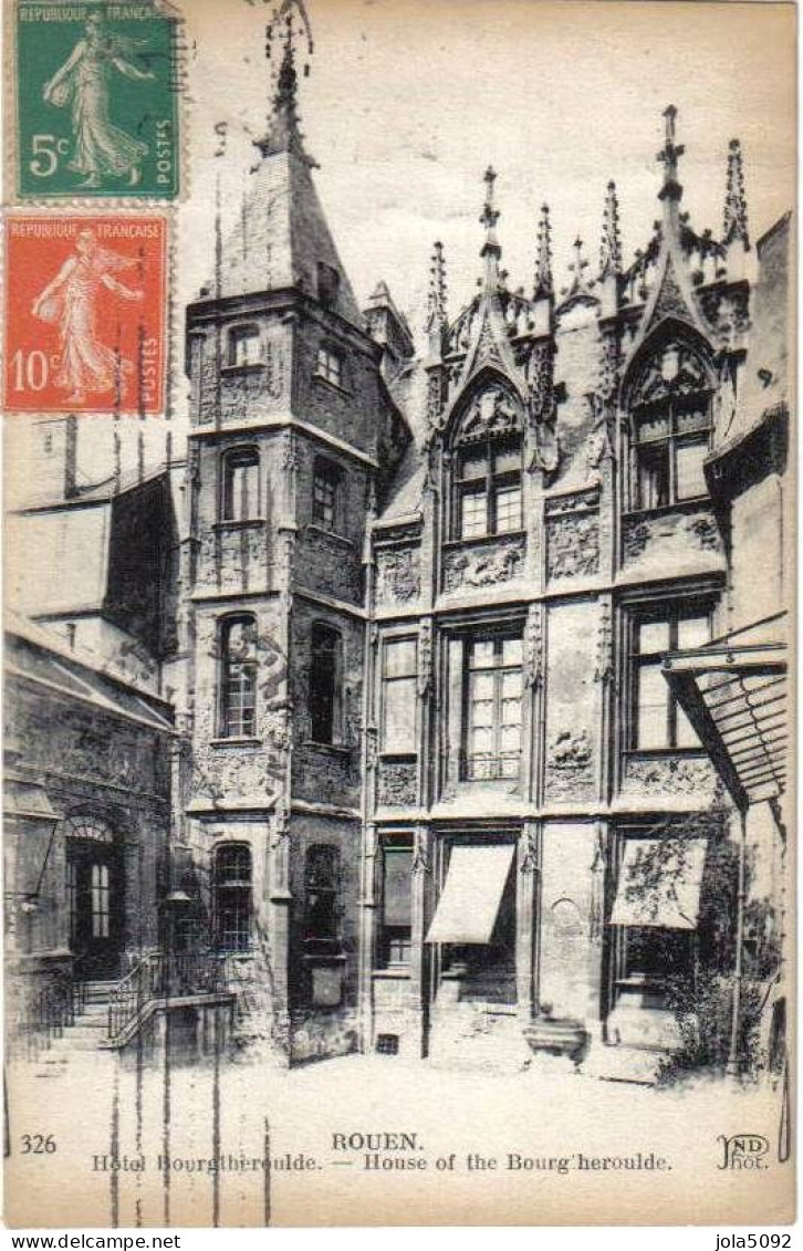 76 - ROUEN - Hôtel Bourgtheroulde - Rouen