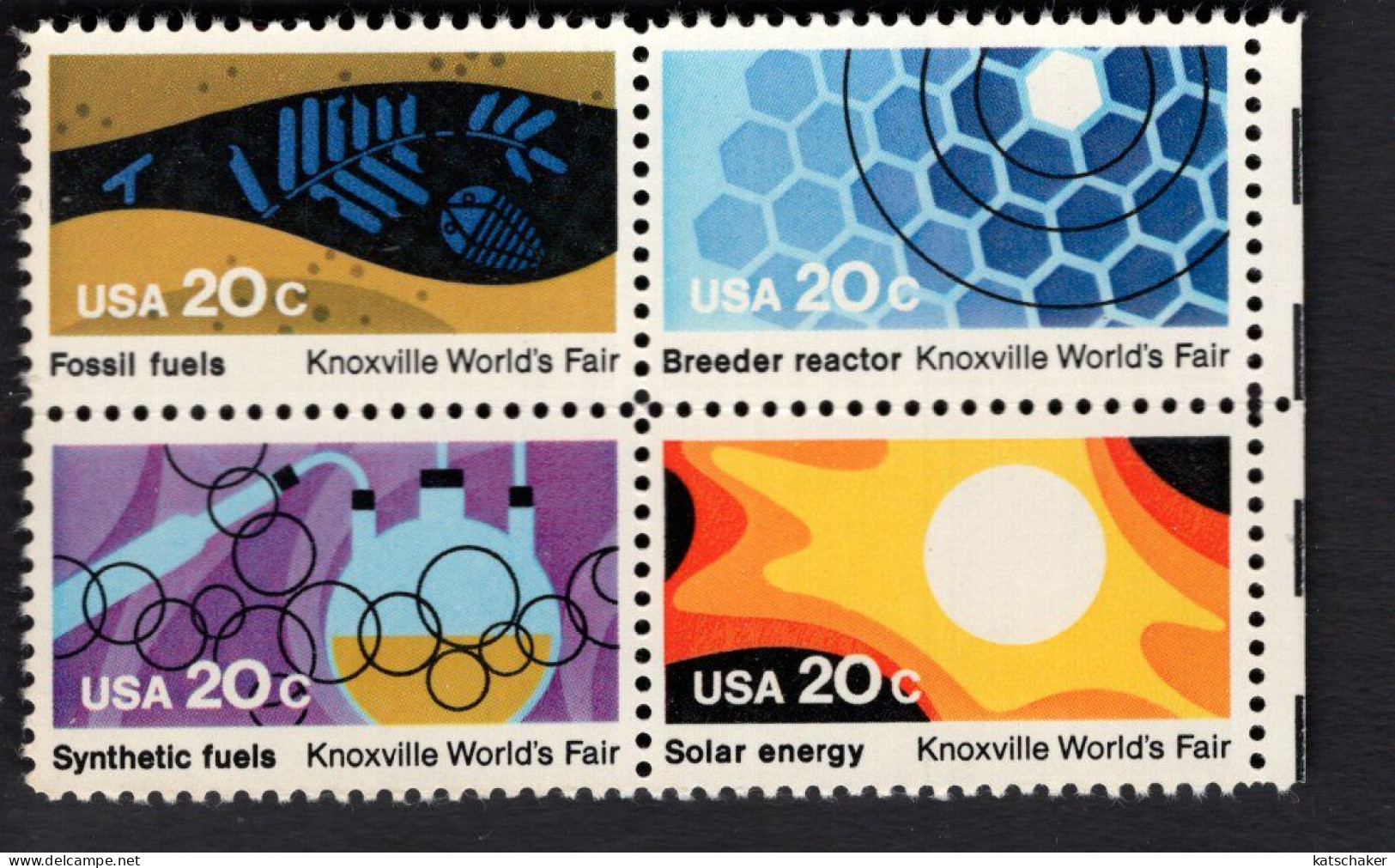 2027683742 1982 SCOTT 2009A (XX) POSTFRIS MINT NEVER HINGED  - KNOXVILLE WORLD S FAIR - ENERGY - 2009 FIRST OF BLOCK - Unused Stamps