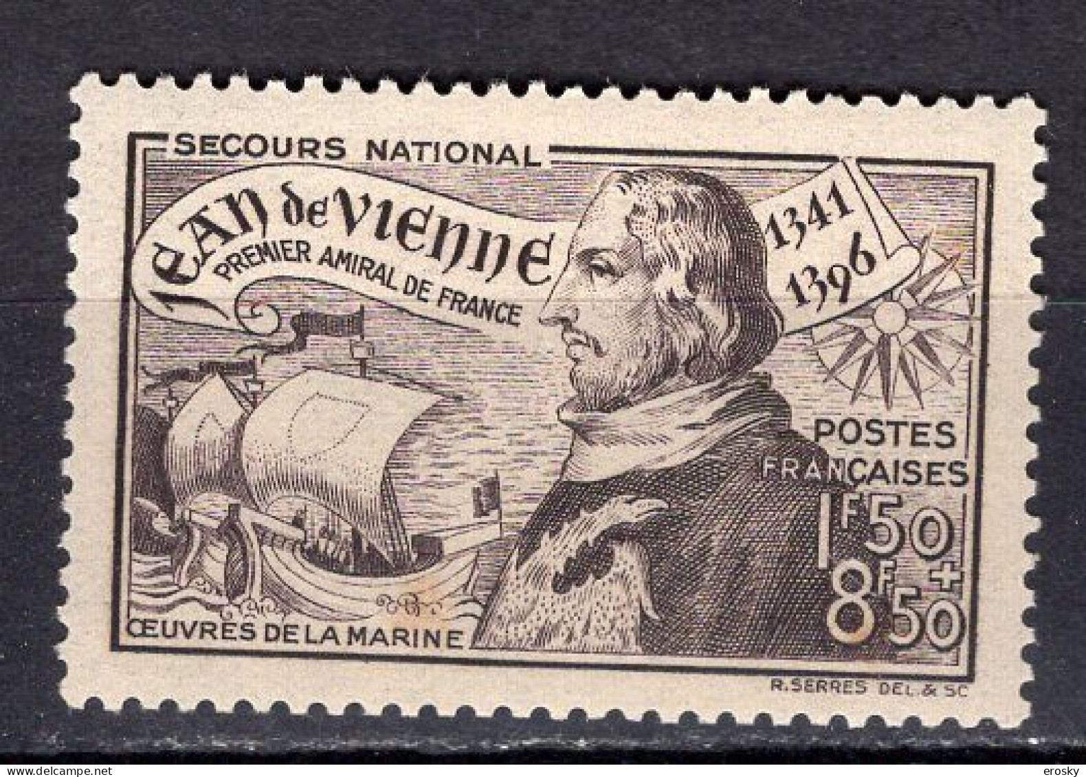 M6875 - FRANCE Yv N°544 **  Jean De Vienne Taches De Ruille - Unused Stamps