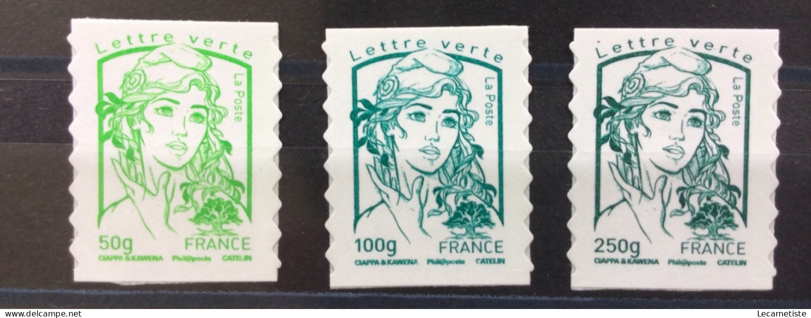 Sous Faciale Lettre 20g, 100g Et 250g Marianne De Ciappa Et Kawena Auto-adhésif 859 à 861 - Unused Stamps