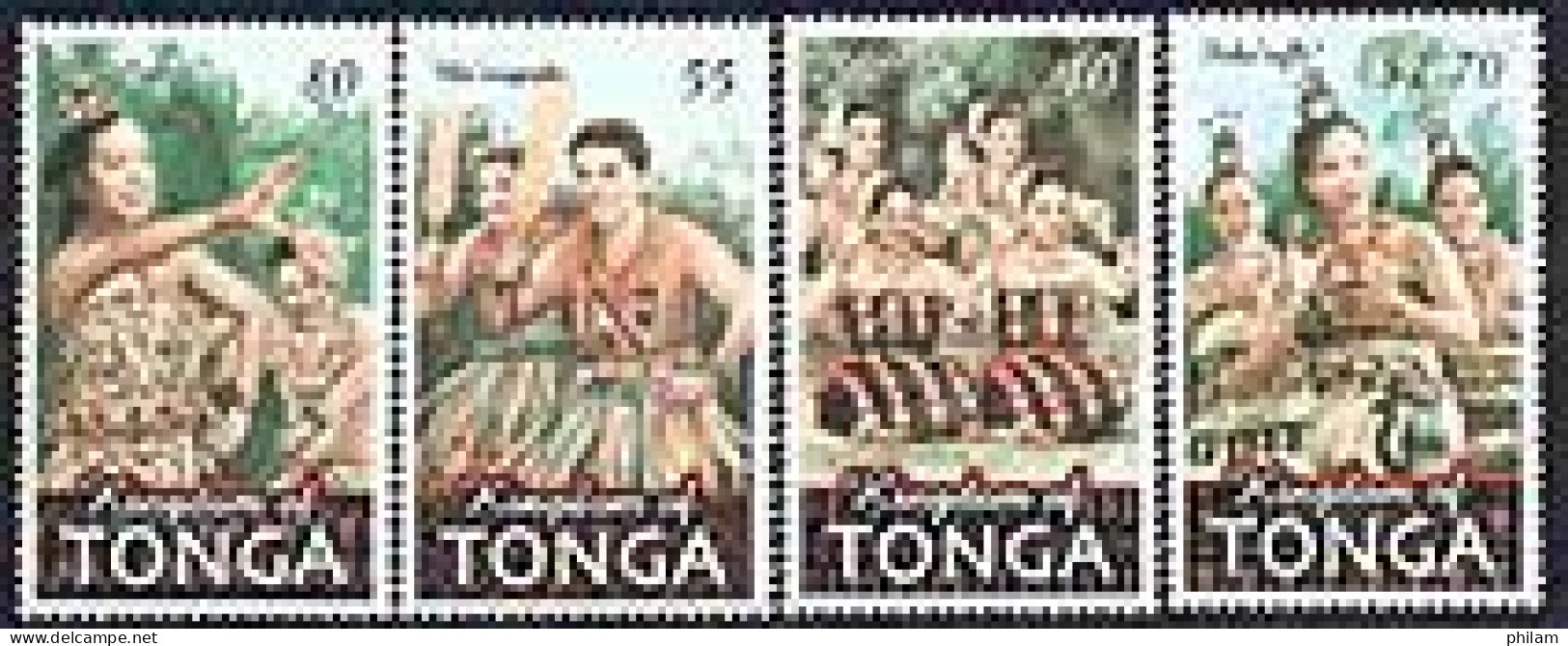 TONGA 2001 - Danses Locales - 4 V. - Dans