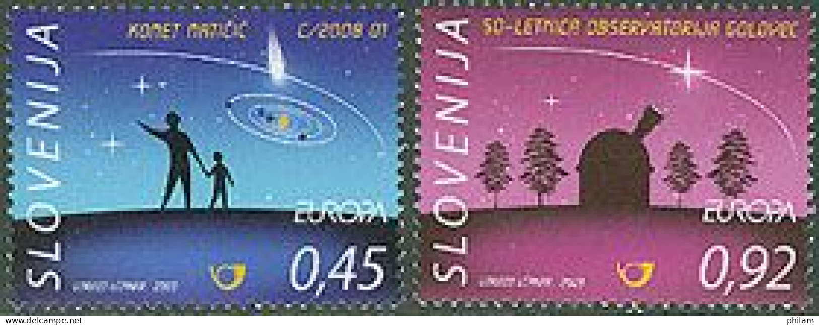 SLOVENIE 2009 - Europa - L'astronomie - 2 V. - 2009