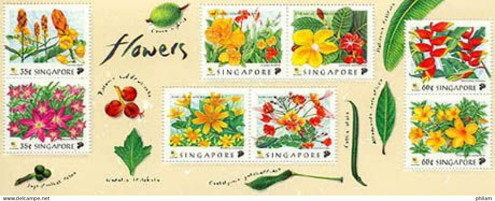 SINGAPORE 1998 - Fleurs Des Parcs - BF - Sonstige & Ohne Zuordnung