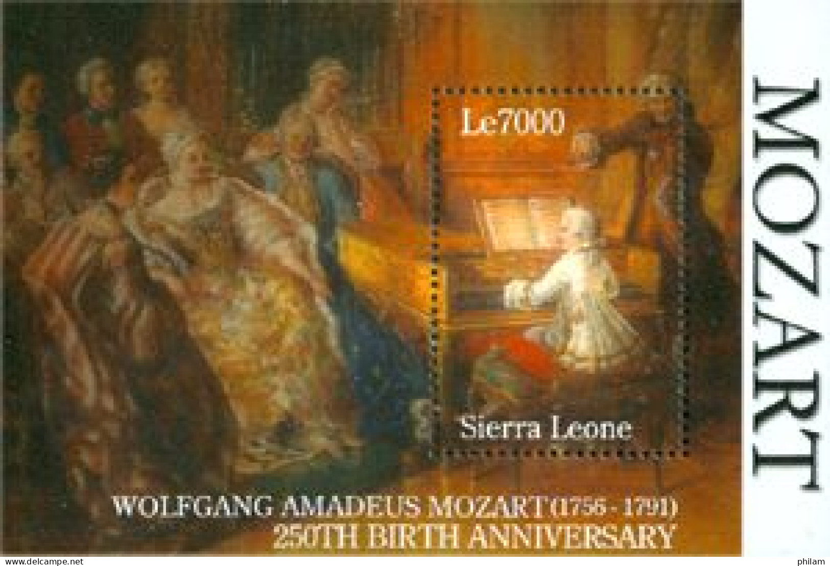 SIERRA LEONE 2007 - 250ème Anniversaire De Wolfgang Amadeus Mozart- BF - Musique