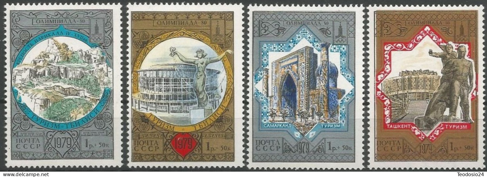 RUSIA 1979 - YVERT  4617/20  ** - Unused Stamps