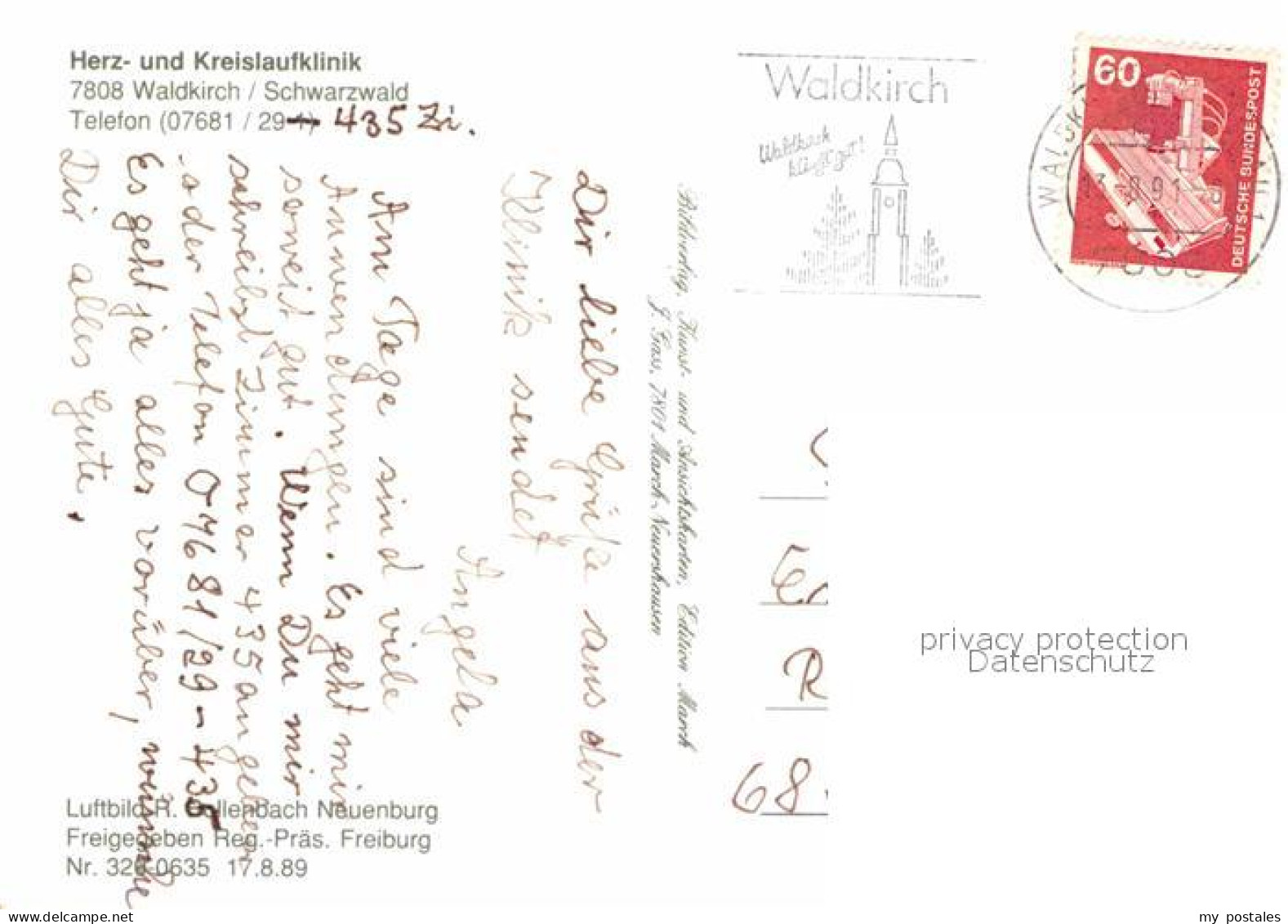 72900567 Waldkirch Breisgau Herz Und Kreislaufklinik Fliegeraufnahme Waldkirch - Other & Unclassified