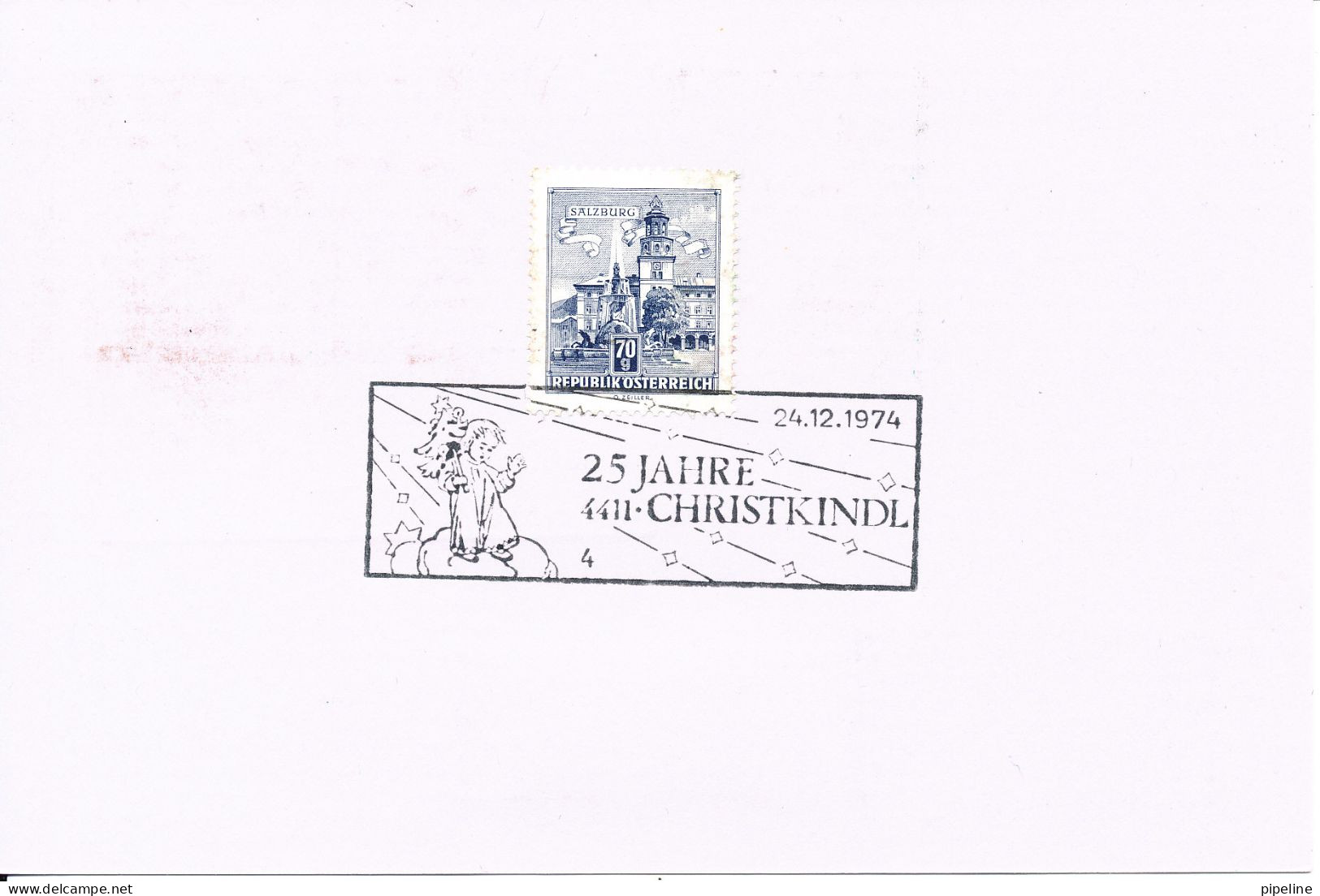 Austria Registered Card Christkindl  24-12-1974 Sent To SOS Kinderdörfer Graz - Storia Postale