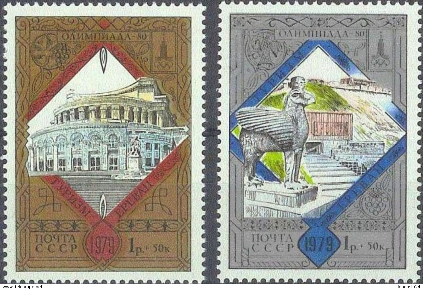 RUSIA 1979 - YVERT  4635/36  ** - Unused Stamps