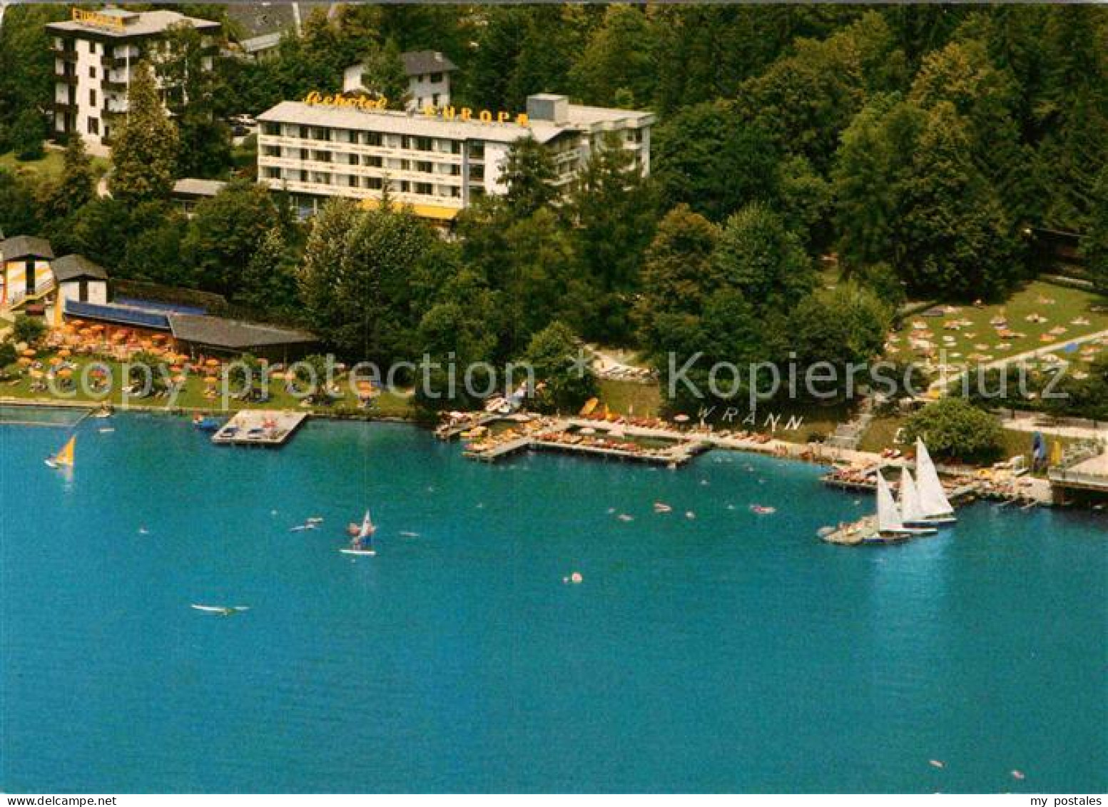 72900457 Velden Woerthersee Seehotel Europa Fliegeraufnahme Velden Am Woerther S - Other & Unclassified