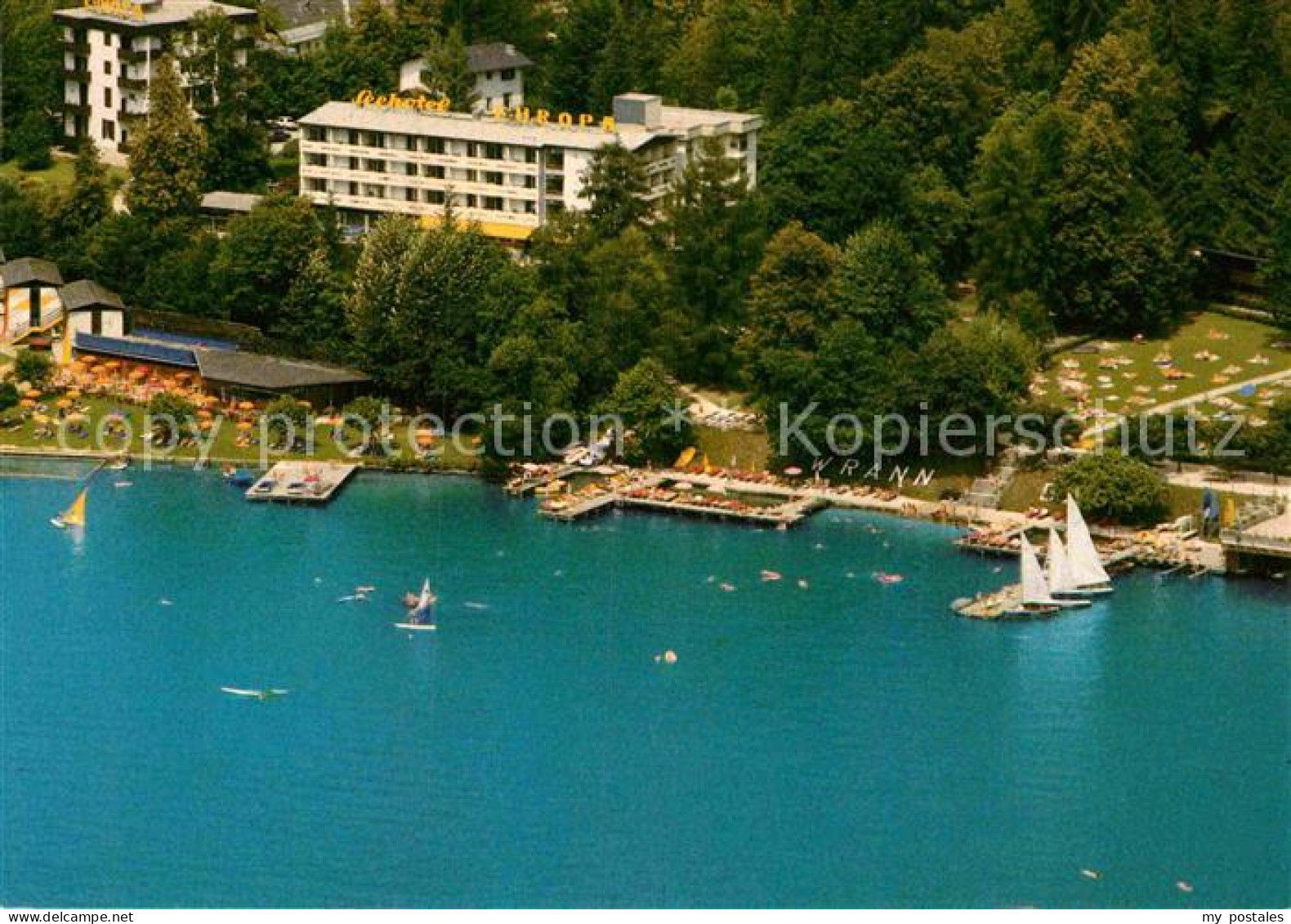 72900438 Velden Woerthersee Seehotel Europa Fliegeraufnahme Velden Am Woerther S - Andere & Zonder Classificatie