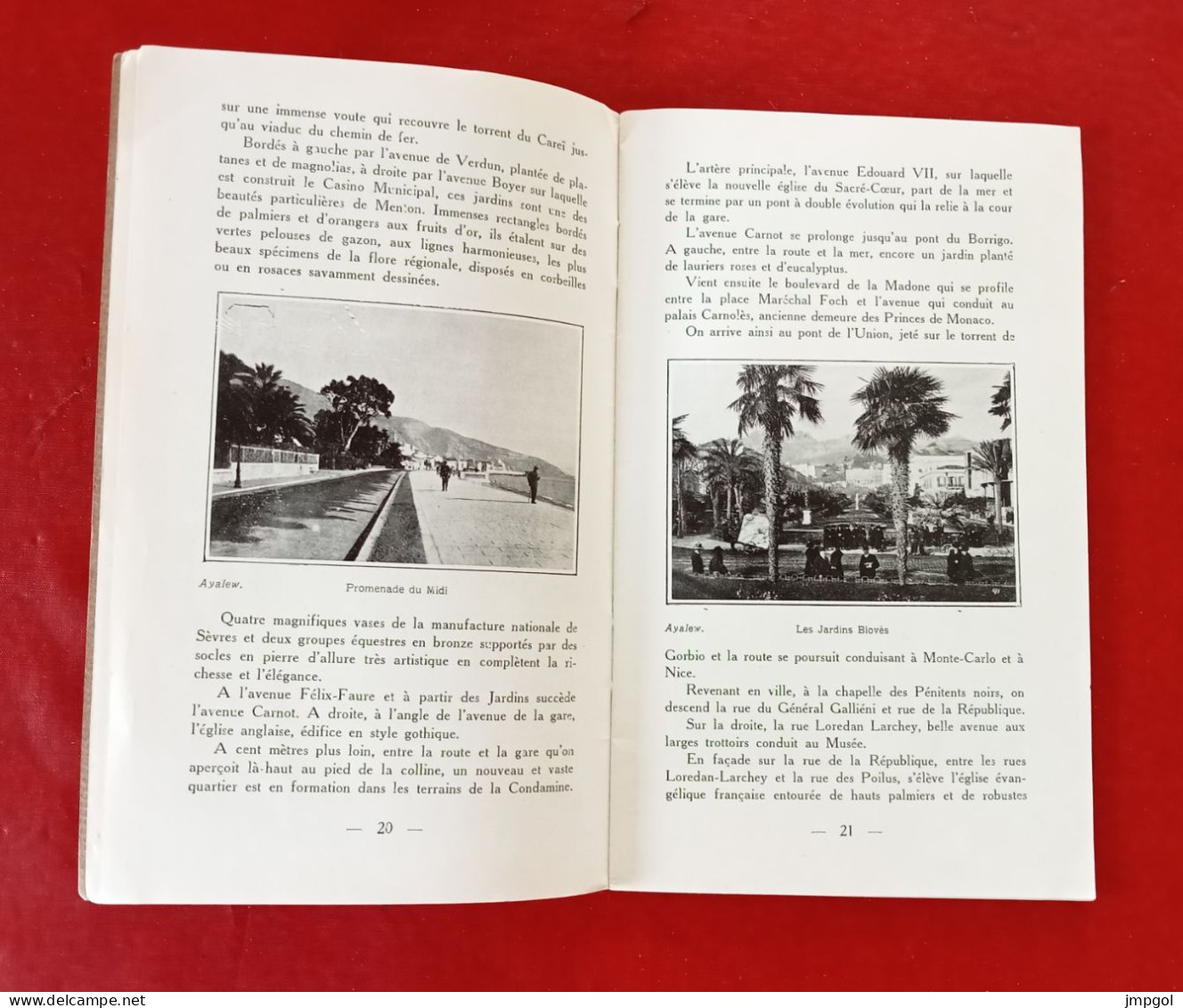 Menton Guide De L'Hivernant 1923 Historique Fêtes Sports Casino Port Baie Ouest Et Est Jardins Environs - Dépliants Touristiques