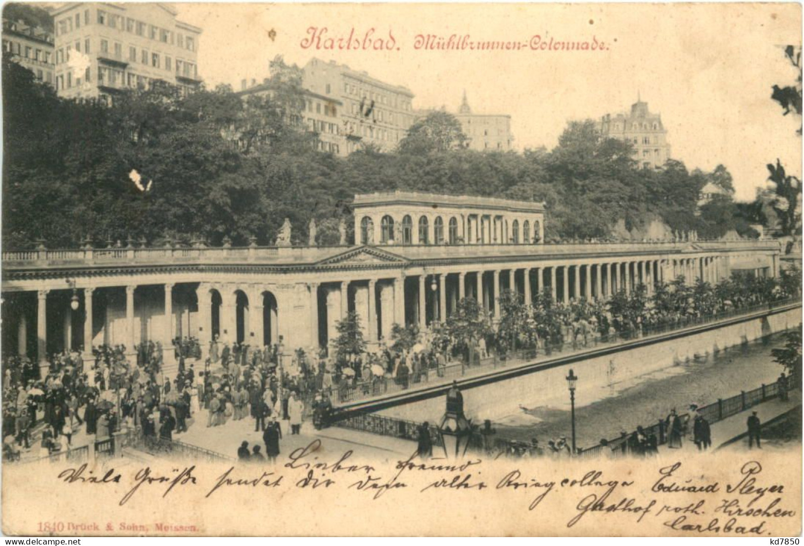 Karlsbad - Mühlbrunnen Colonnade - Boehmen Und Maehren