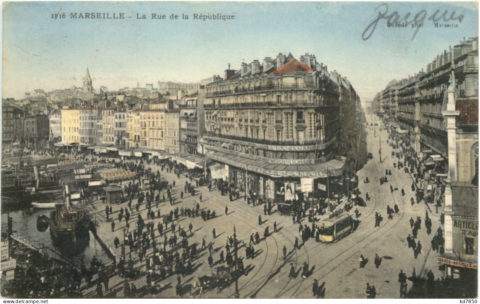 Marseille - La Rue De La Republique - Unclassified