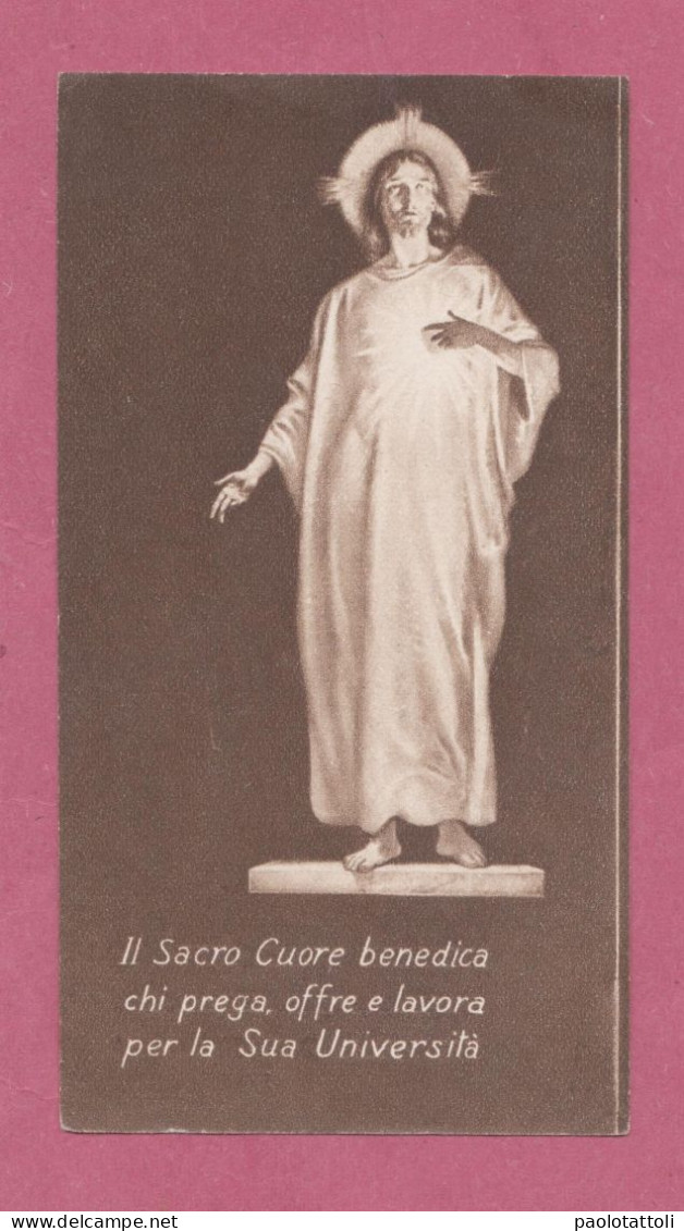 Santino, Holy Card- Il Sacro Cuore Benedica Chi Prega Offre E Lavora Per La Sua Universalità- - Devotion Images