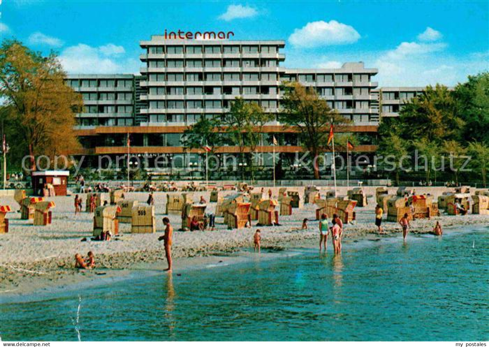 72900337 Gluecksburg Ostseebad Strand Mit Intermar Hotel Gluecksburg Gluecksburg - Autres & Non Classés