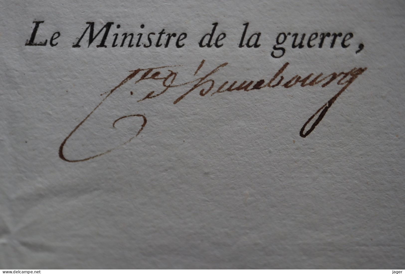 1809 Nomination Du Chef De Bataillon BEAURAIN Autographe Lot 6 - Historical Documents