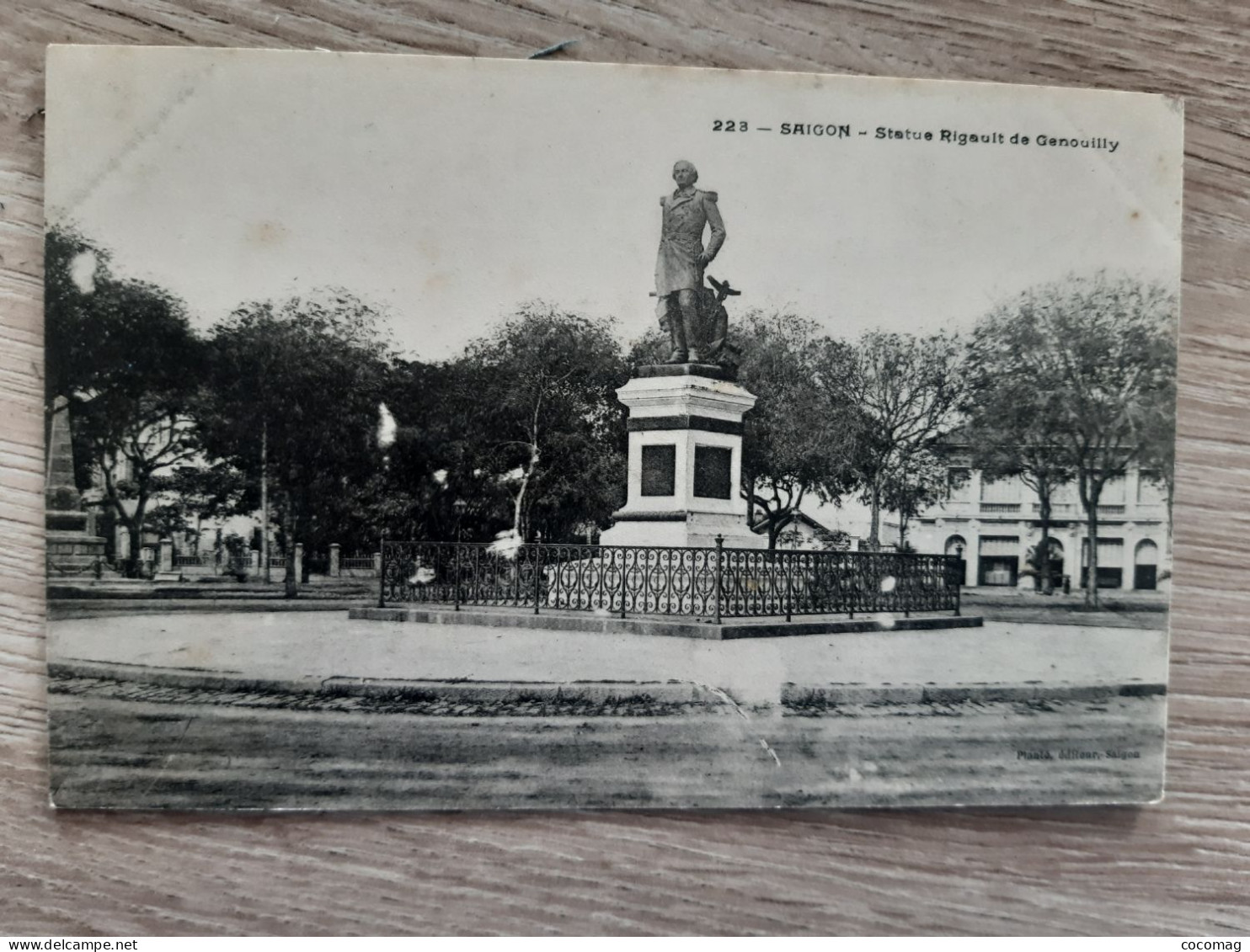 VIET-NAM INDOCHINE COCHINCHINE  SAIGON STATUE RIGAULT DE GENOUILLY - Vietnam