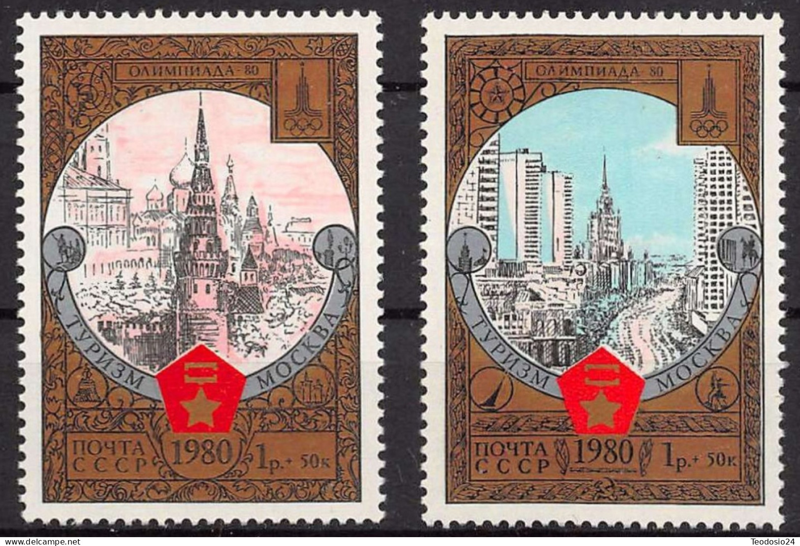 RUSIA 1980 - YVERT  4670/71  ** - Ungebraucht