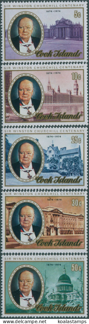 Cook Islands 1974 SG506-510 Churchill Set MNH - Cookinseln