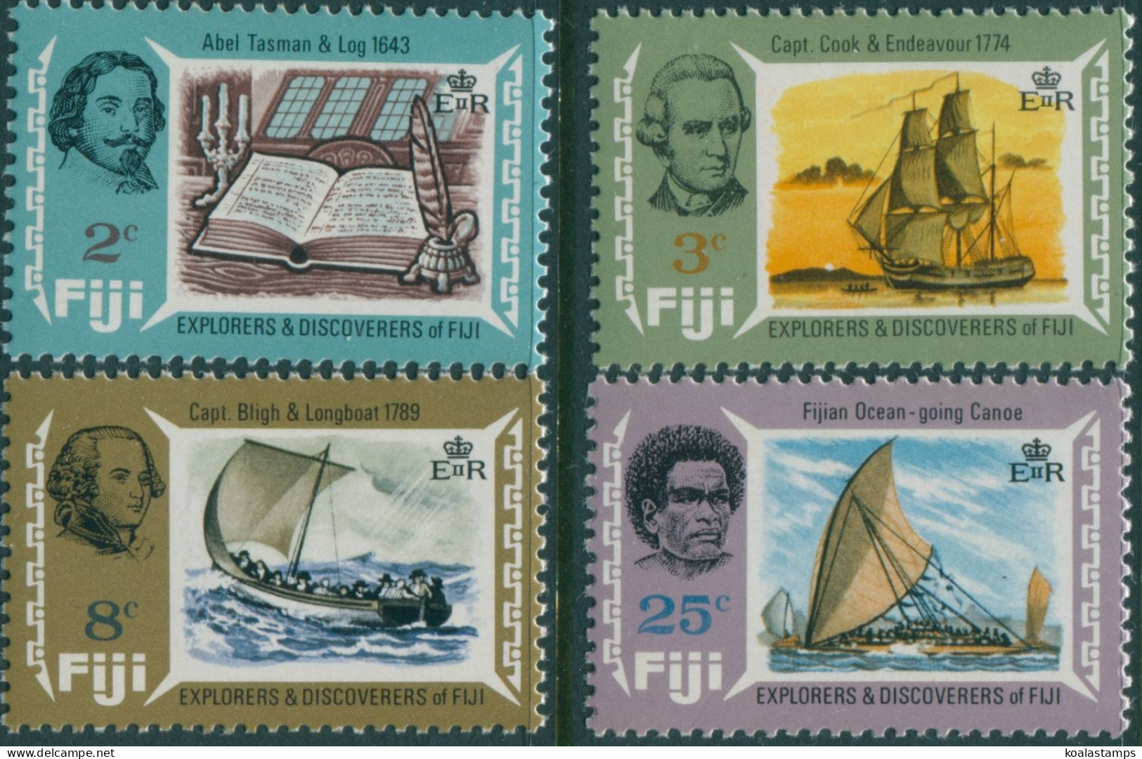 Fiji 1970 SG424-427 Explorers And Discoverers Set MNH - Fiji (1970-...)