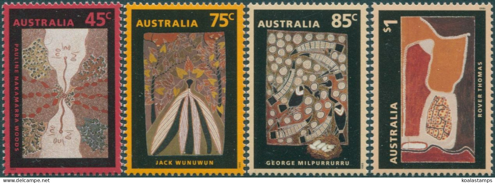 Australia 1993 SG1388-1391 Aboriginal Paintings Set MNH - Andere & Zonder Classificatie