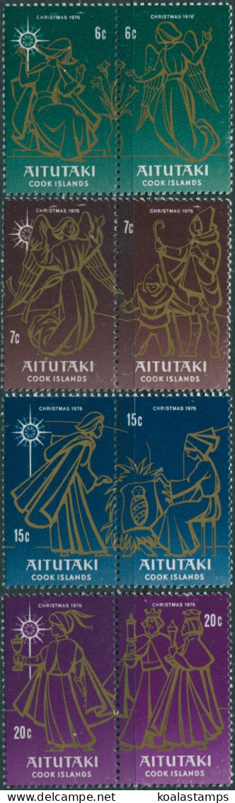 Aitutaki 1976 SG200-207 Christmas Set MNH - Islas Cook