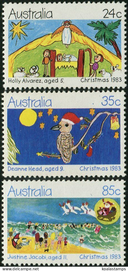 Australia 1983 SG895-897 Christmas Set MLH - Other & Unclassified