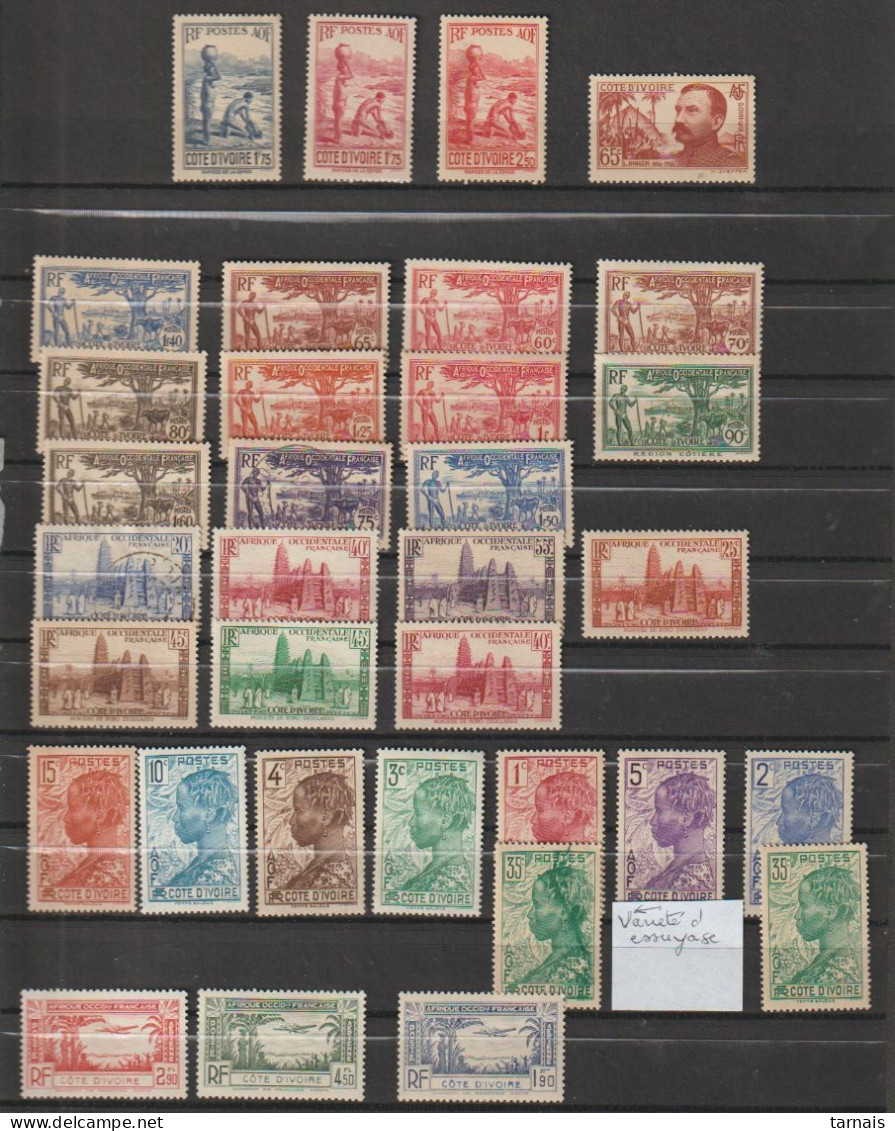 Cote D'Ivoire Lot De 34 Timbres **, * Oblitérés (lot 17a) - Unused Stamps