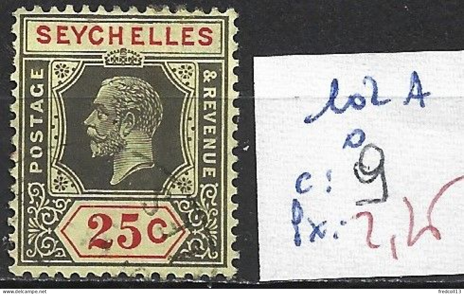 SEYCHELLES 102A Oblitéré Côte 9 € - Seychelles (...-1976)