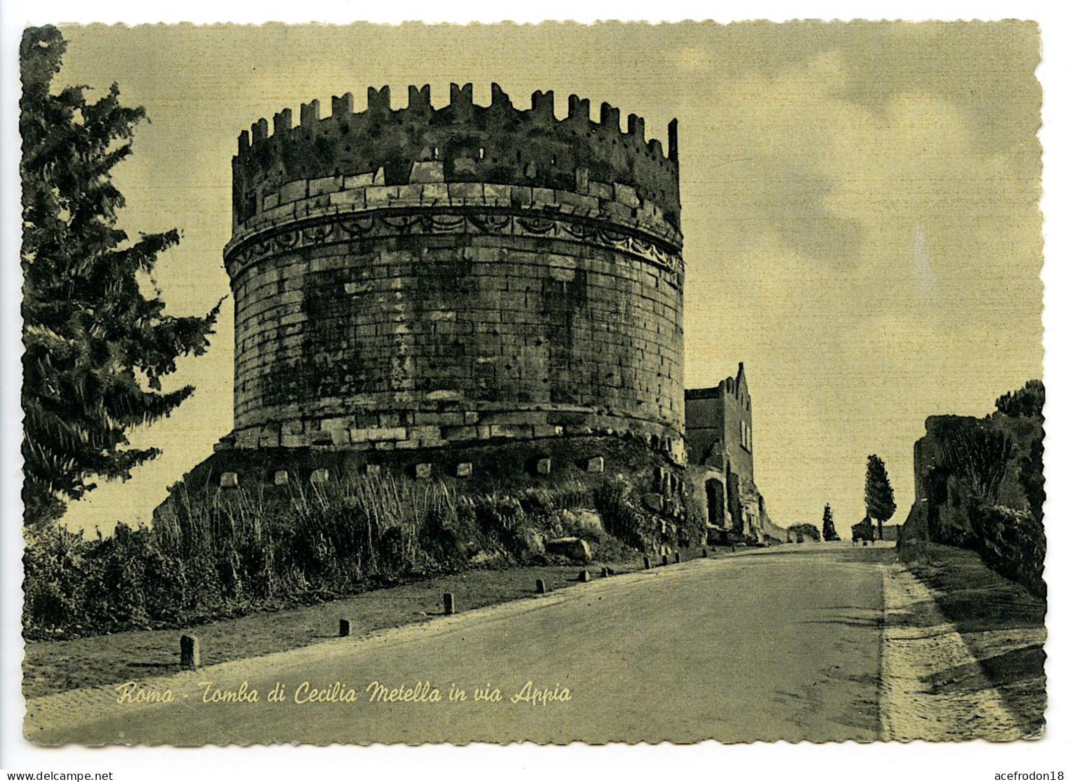 Roma - Tumba De Cecilia Metela En La Via Apia - Altri Monumenti, Edifici