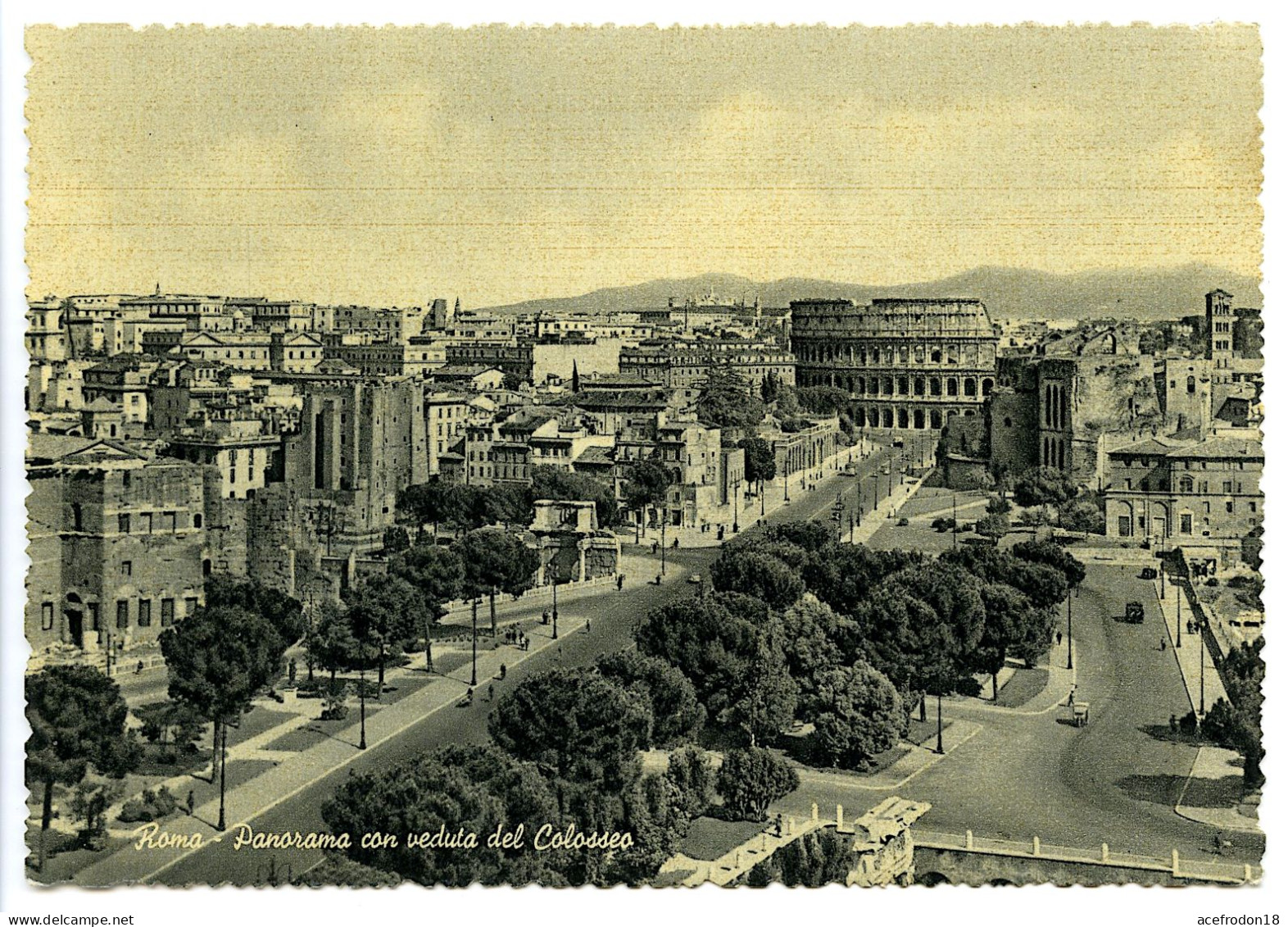 Roma - Panorama - Vista General - Mehransichten, Panoramakarten