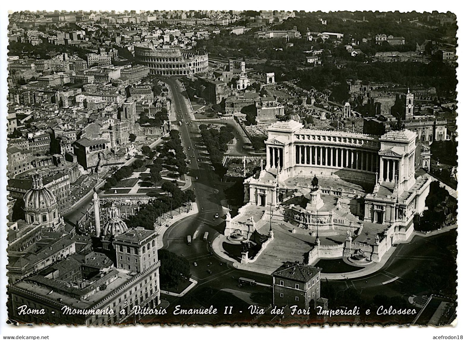 Roma - Monumento A Vittorio Emanuele II - Via Dei Fori Imperiali E Colosseo - Altri Monumenti, Edifici