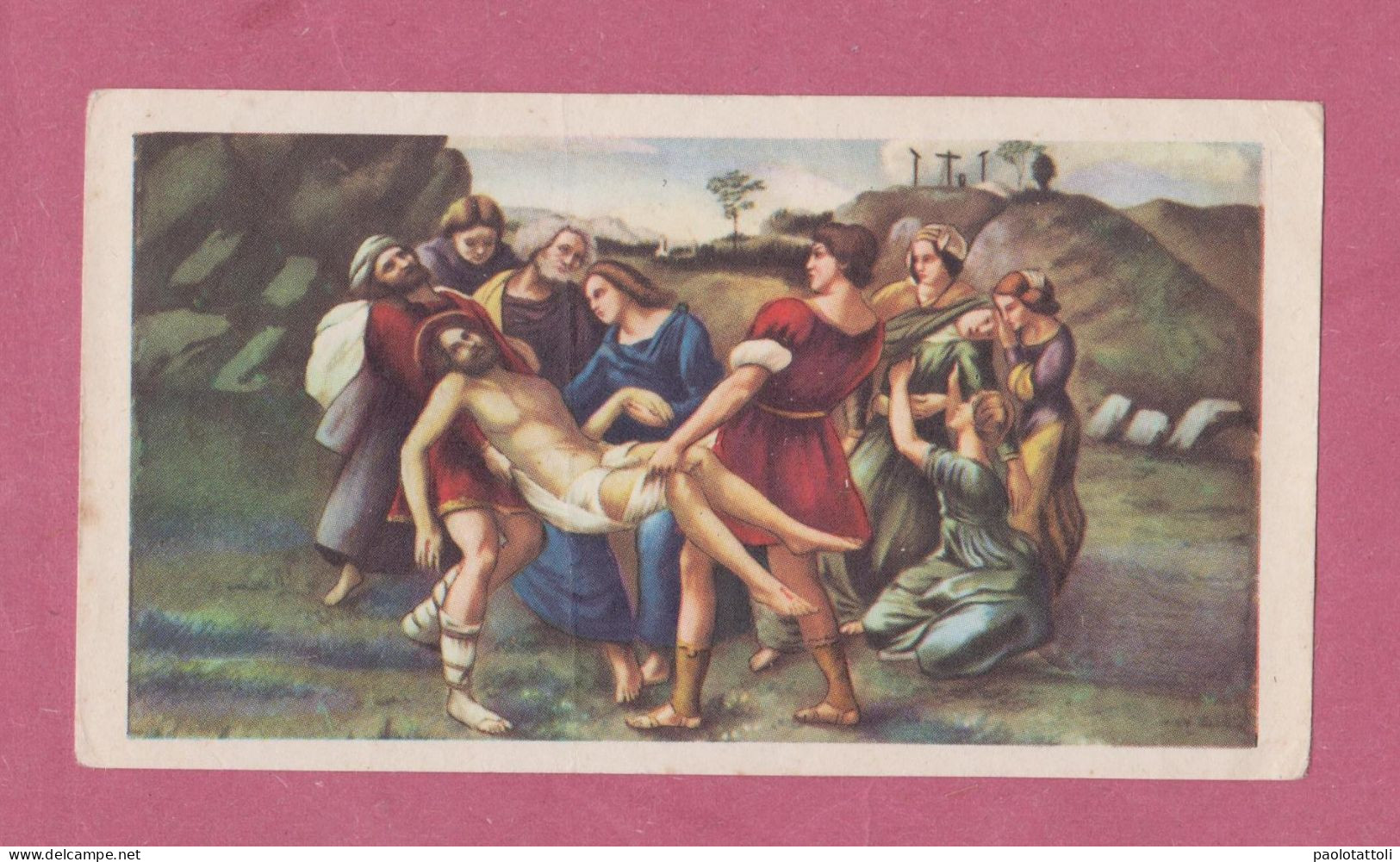 Santino, Holy Card- Deposizione Del Corpo Di Gesu', Deposition Of The Ody Of Jesus- Ed GMi 194 - Images Religieuses