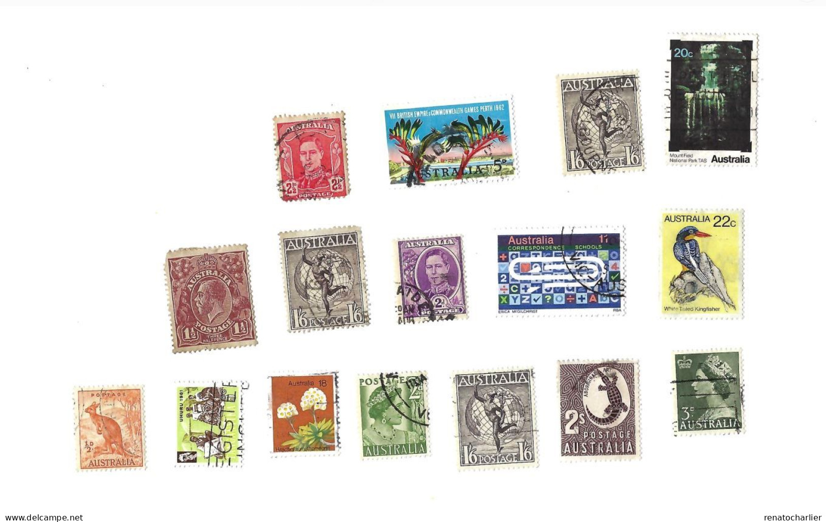 Collection De 80 Timbres Oblitérés. - Collections