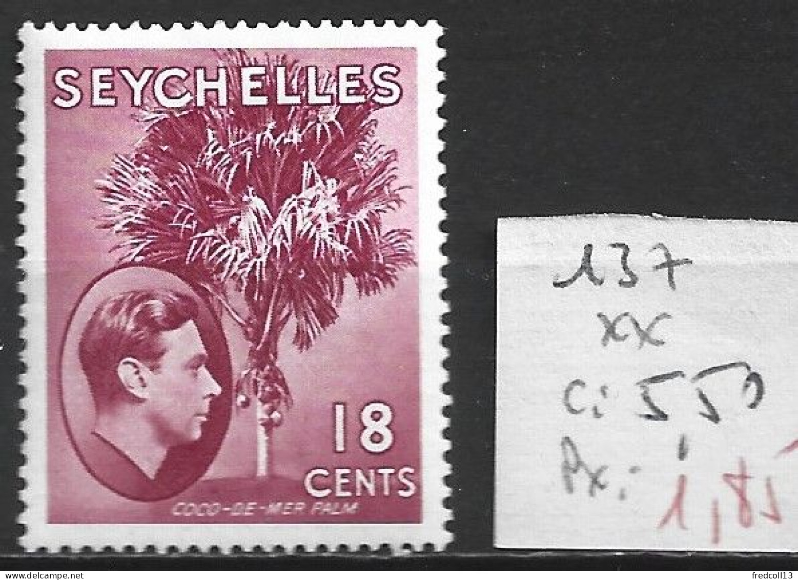 SEYCHELLES 137 ** Côte 5.50 € - Seychelles (...-1976)