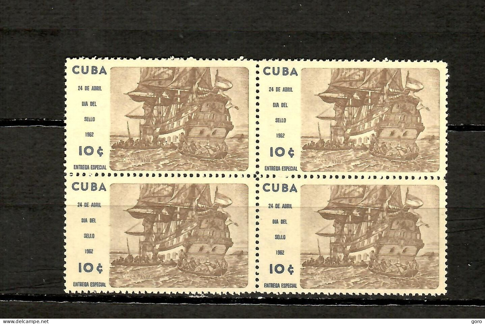 Cuba  1962  .-   Y&T  N   28   ( X 4 )   Express - Francobolli Per Espresso