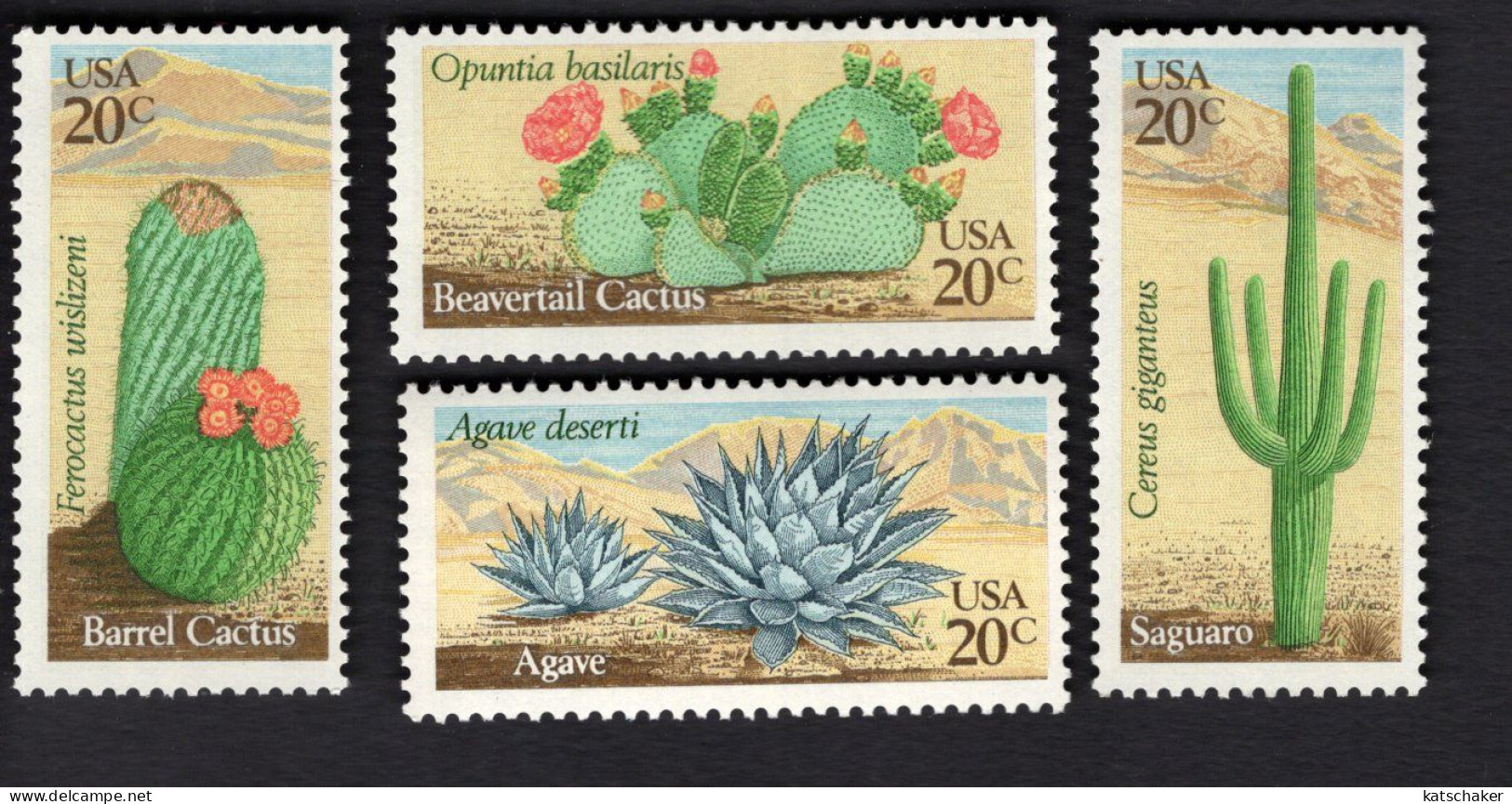 209001860 1981  SCOTT 1942 1945 (XX) POSTFRIS MINT NEVER HINGED - DESERT PLANTS - FLORA - Unused Stamps