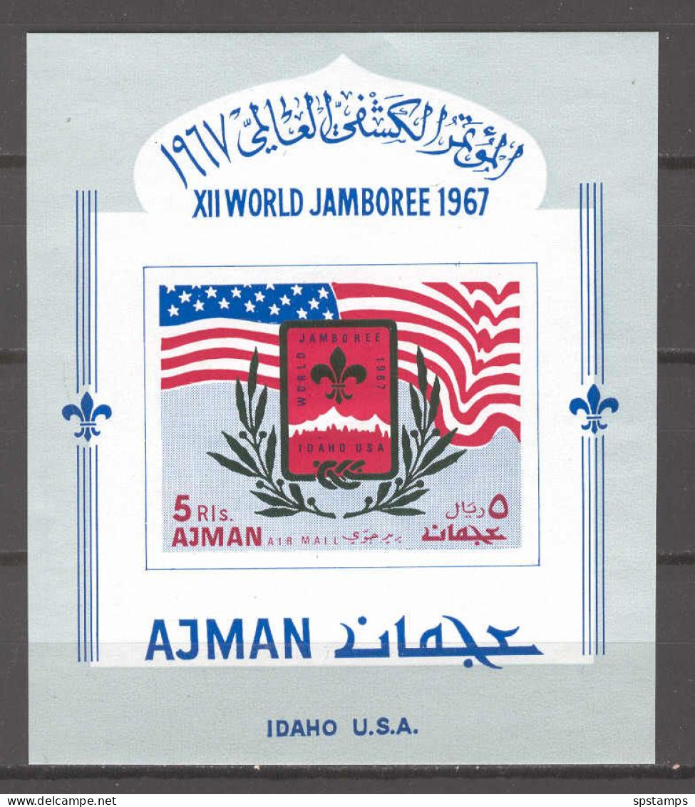 Ajman 1967 12th World Scout Jamboree IMPERFORATE MS MNH - Ajman
