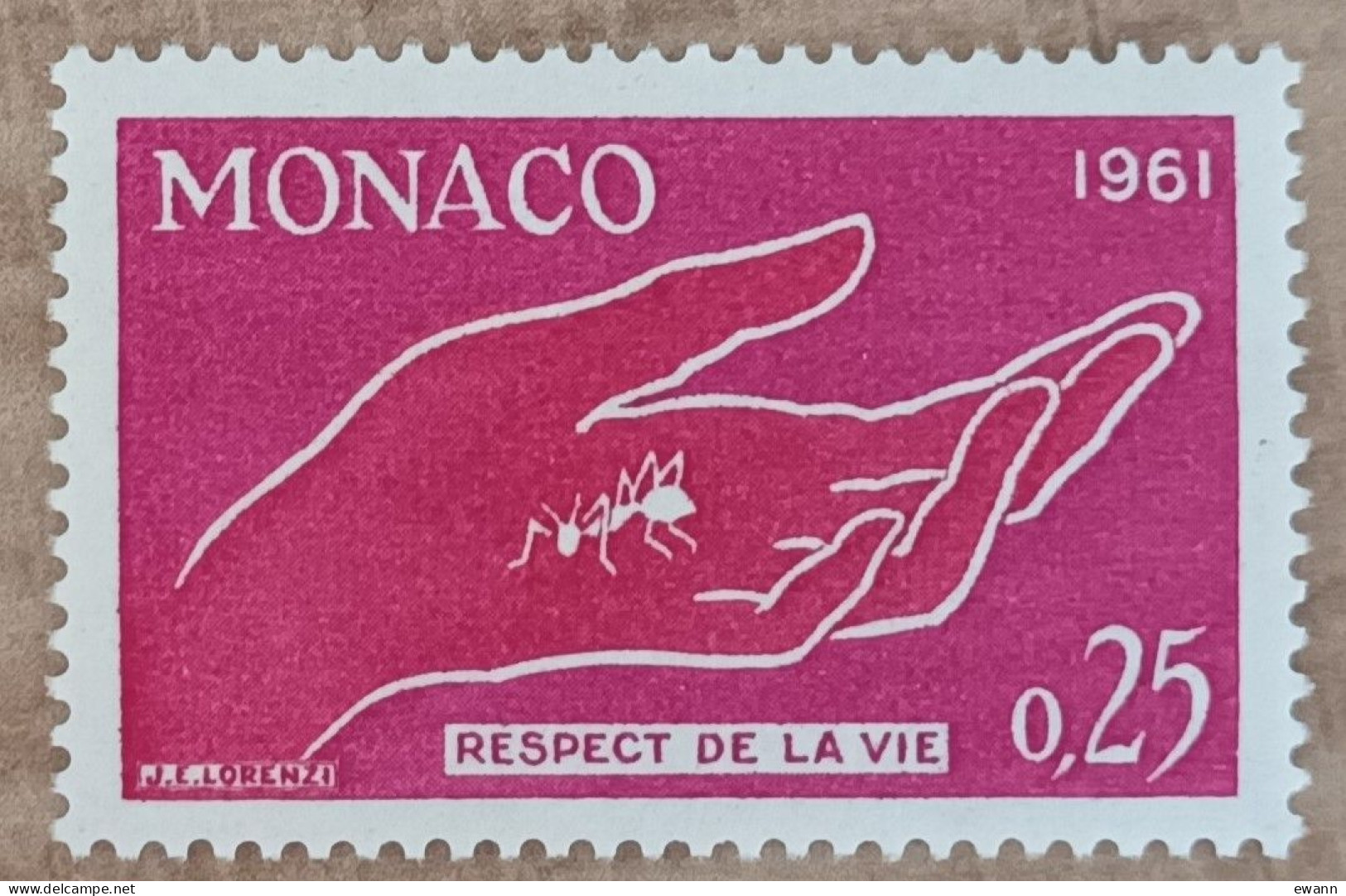 Monaco - YT N°554 - Campagne Pour Le Respect De La Vie Animale - 1961 - Neuf - Ungebraucht