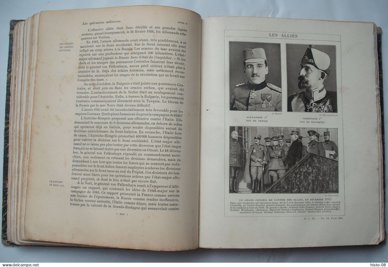 WW I : 1914 - 1918 : LA GRANDE GUERRE : HISTOIRE de FRANCE CONTEMPORAINE . E. LAVISSE .. HACHETTE .