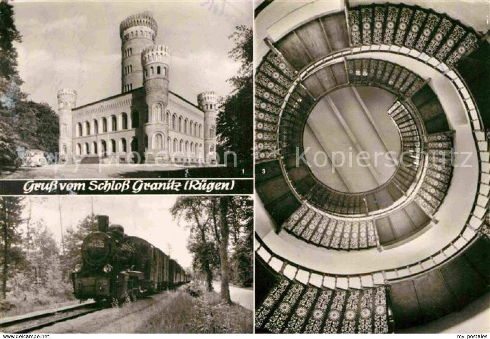 72899598 Binz Ruegen Schloss Granitz Baederbahn Wendeltreppe Aussichtsturm  Binz - Autres & Non Classés