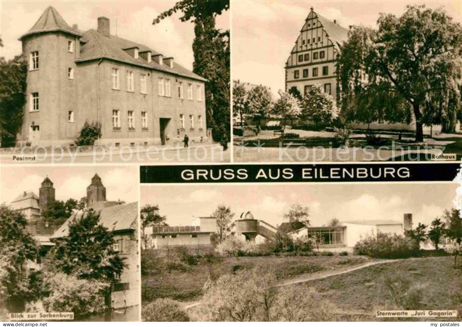 72899584 Eilenburg Postamt Rathaus Sorbenburg Sternwarte Juri Gagarin Eilenburg - Eilenburg