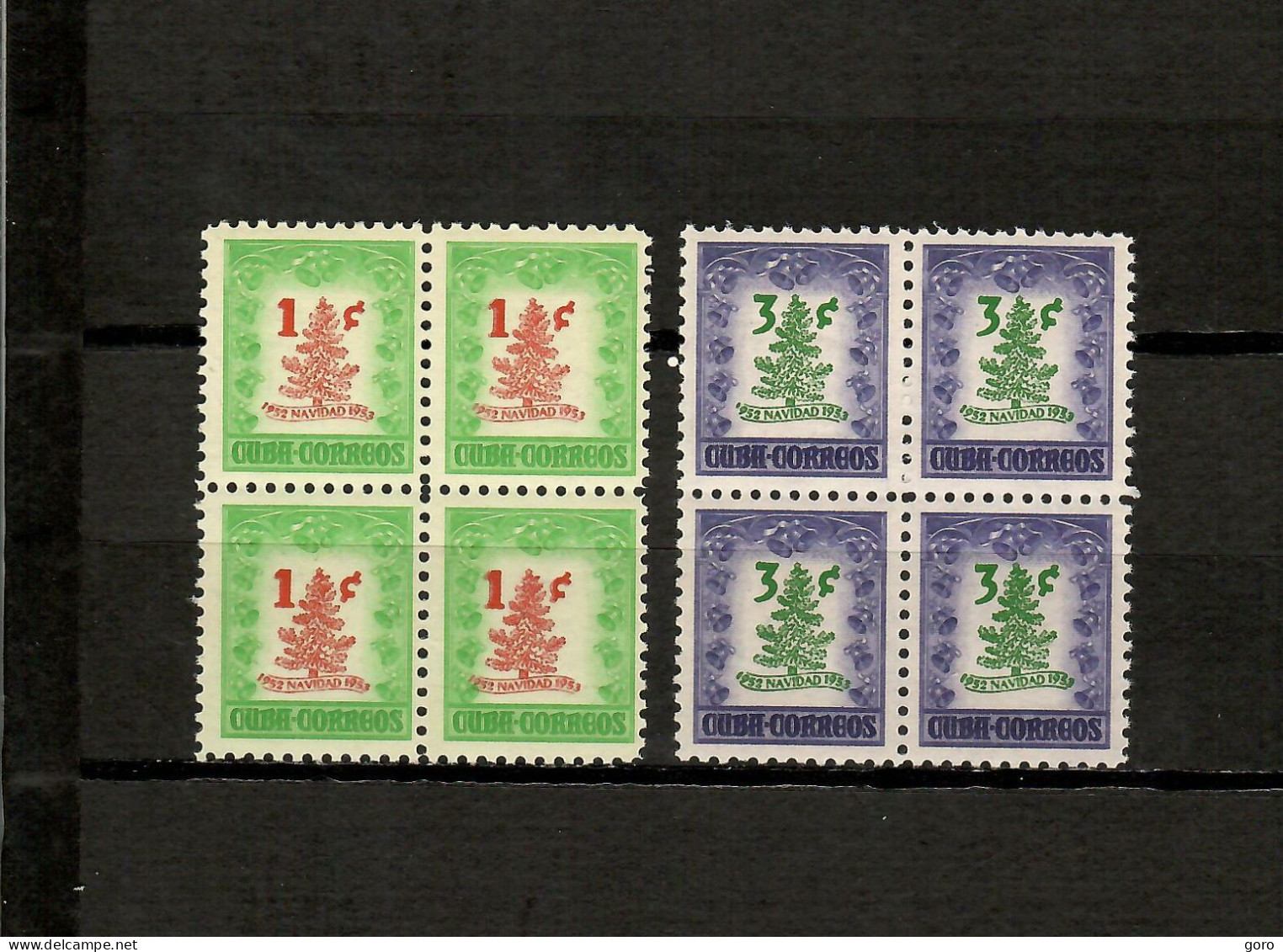 Cuba  1953  .-   Y&T  N   381/382   ( X 4 )    ** - Unused Stamps