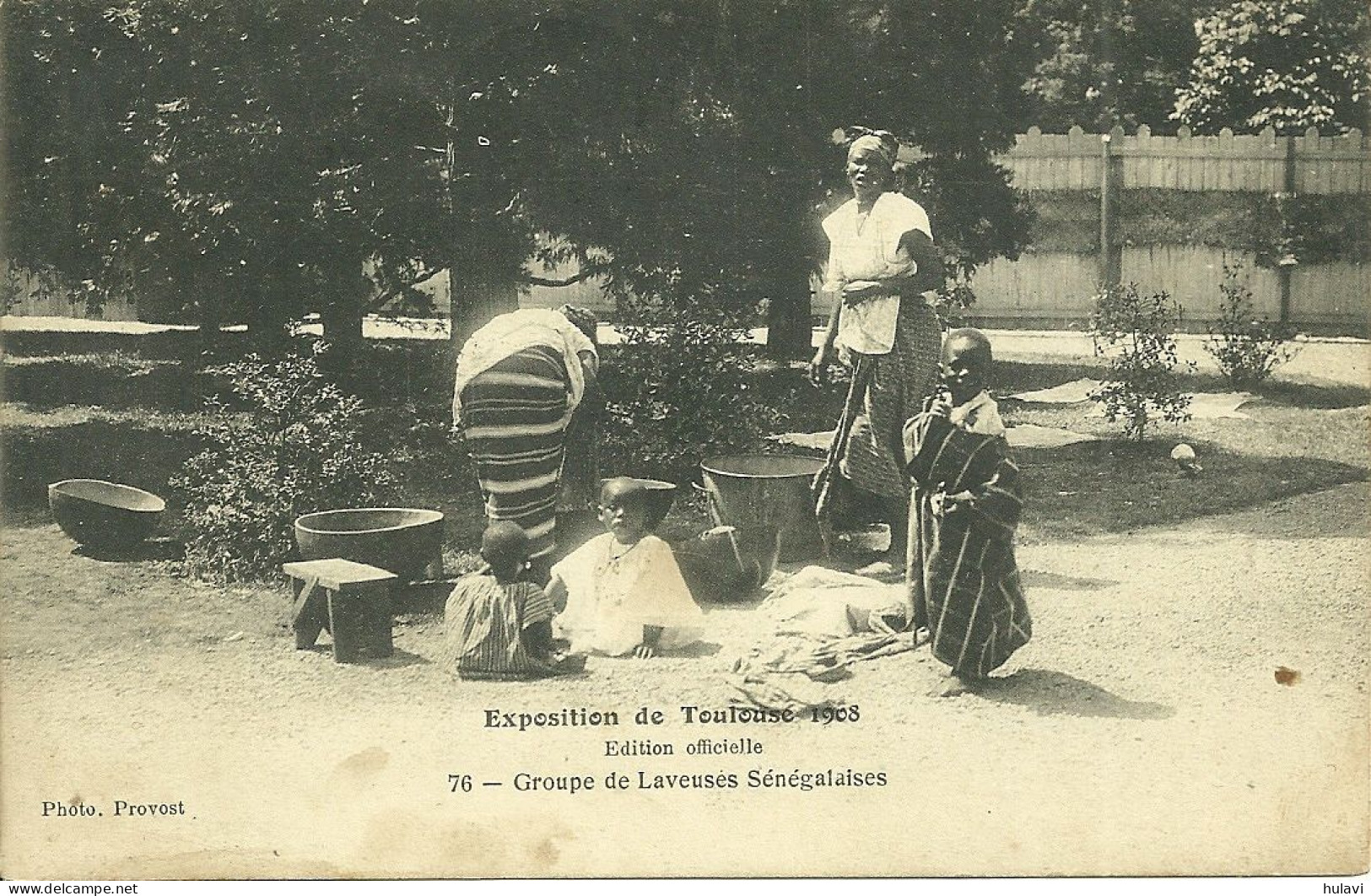31  TOULOUSE - EXPOSITION DE 1908 - GROUPE DE LAVEUSES SENEGALAISES (ref 9584) - Toulouse