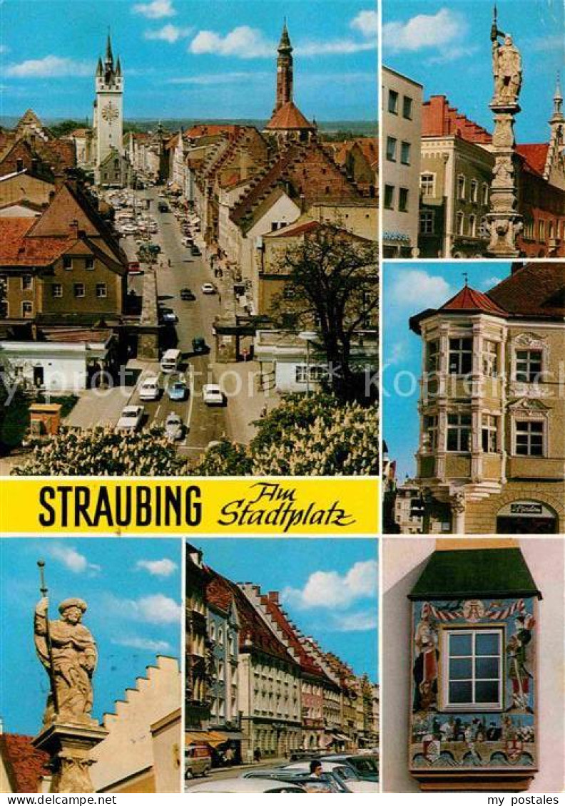 72899455 Straubing Stadtplatz Denkmal Erker Straubing - Straubing