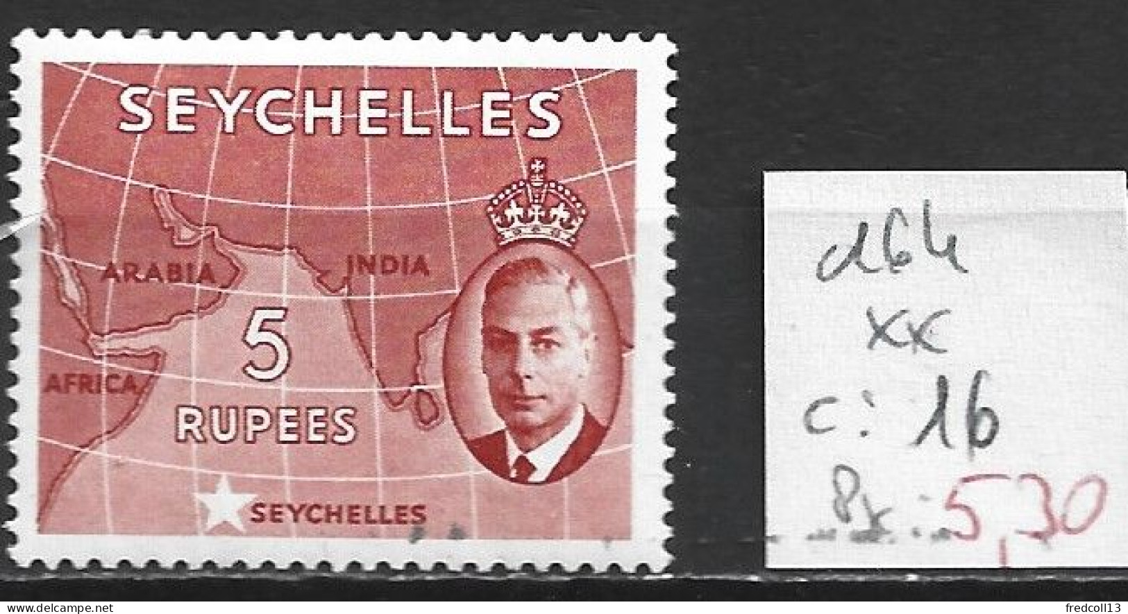 SEYCHELLES 164 ** Côte 16 € - Seychellen (...-1976)