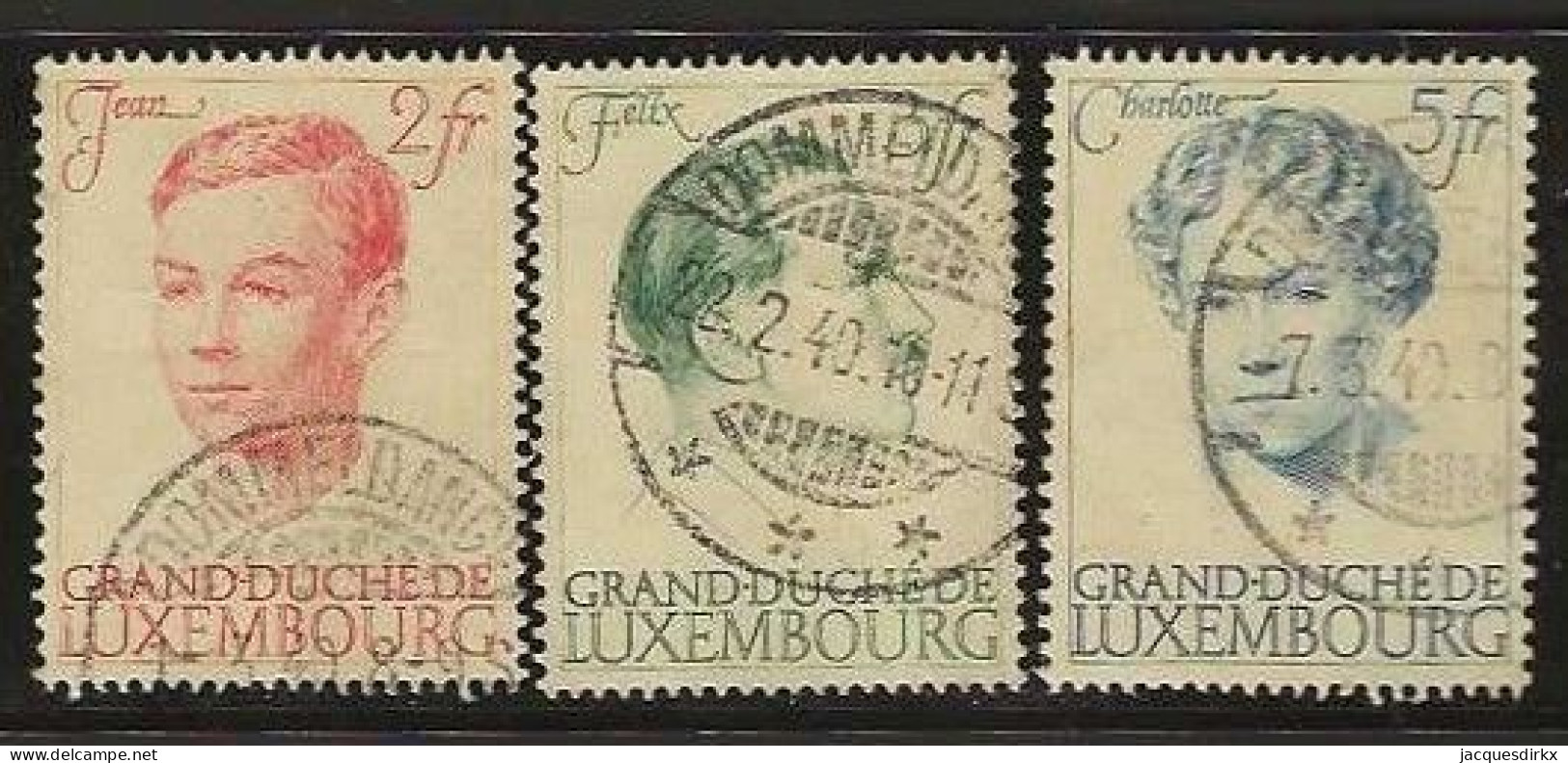 Luxembourg  .  Y&T .   330/332  .   O   .    Oblitéré - Unused Stamps