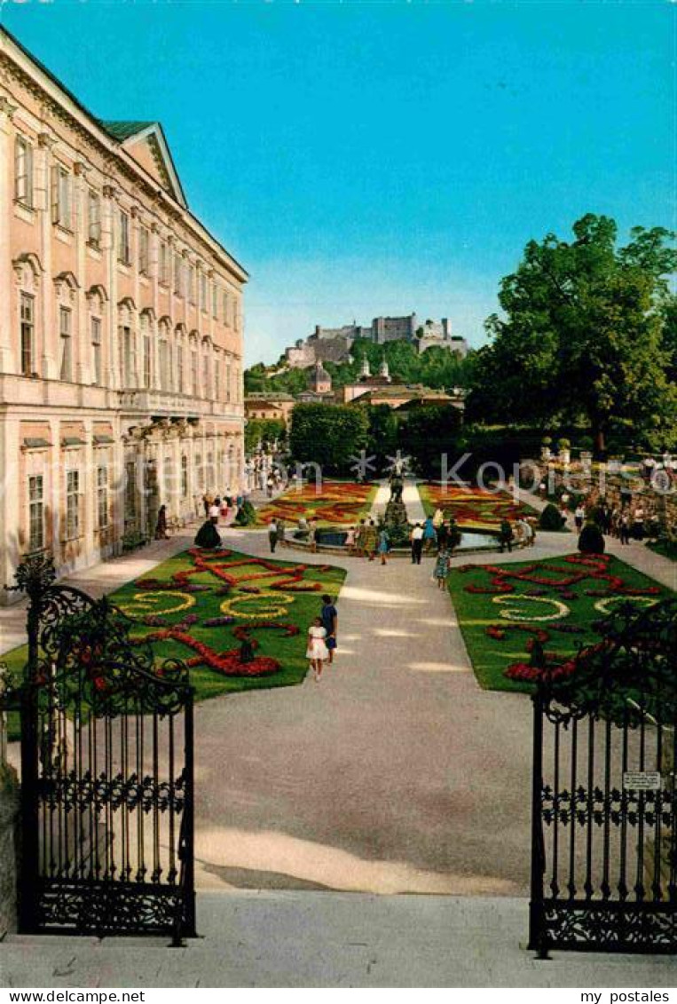 72899372 Salzburg Oesterreich Mirabellengarten Mit Festung  Salzburg - Altri & Non Classificati